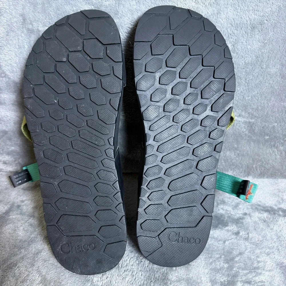 Chaco Lowdown Sandals Mens 12 Avocado Green Teal Adjustable Hiking JCH107129